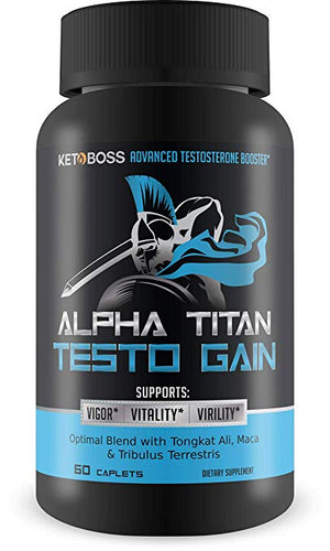 Alpha Titan Test0 Gain - Advanced Booster - Unleash Your Inner Spartan with Powerful Ingredients formulated to Boost Natural - Release Your Inner Alpha Youth!