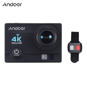 Andoer Q3H-R 4K 30fps 16MP WiFi Sports Action Camera 1080P Full HD 170° Wide-Angle Lens Waterproof 30m 2" LCD w/ Remote Control + Portable Carrying Case