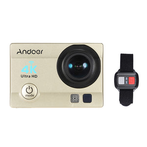 Andoer Q3H-R 4K 30fps 16MP WiFi Sports Action Camera 1080P Full HD 170° Wide-Angle Lens Waterproof 30m 2" LCD w/ Remote Control + Portable Carrying Case